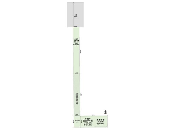 大阪市中央区島之内1丁目 戸建 間取図(平面図)
