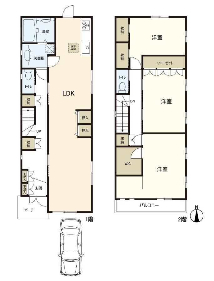 大阪市大正区鶴町3丁目 間取図(平面図) 間取図(平面図)