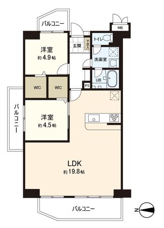 ルネ住之江 間取図(平面図) 間取図(平面図)