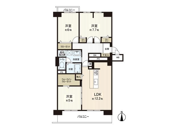 あみだ池ハイツ 間取図(平面図) 間取図(平面図)