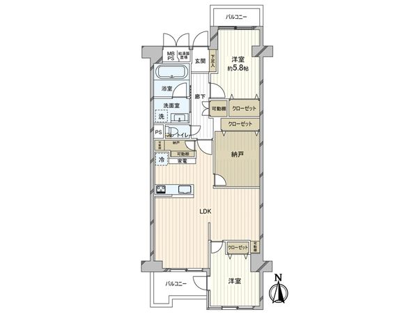 近鉄南港ガーデンハイツ 21号棟 間取図(平面図)