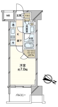 パークリュクス大阪京町堀 間取図(平面図) パークリュクス大阪京町堀 間取図(平面図)