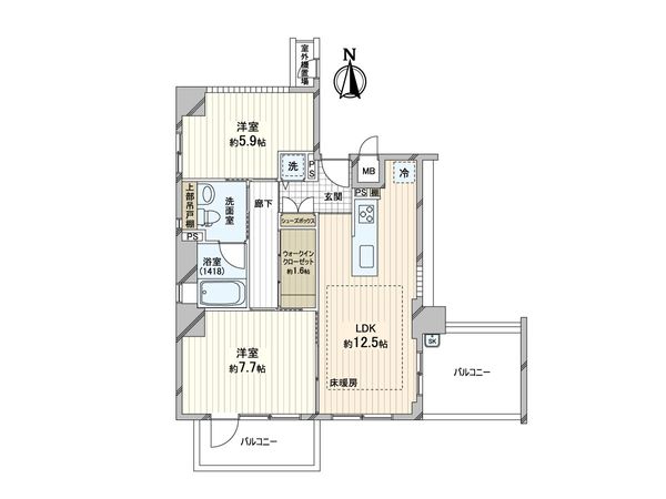 エイペックス東心斎橋Ⅱ 間取図(平面図) 間取図(平面図)