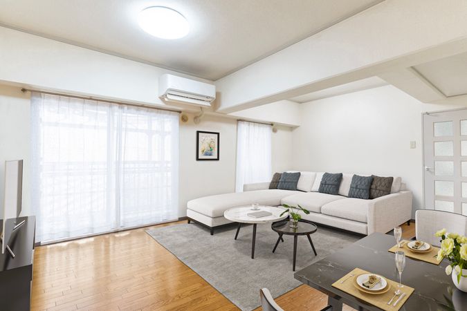 南港フローラルハイツ 22号棟 リビング