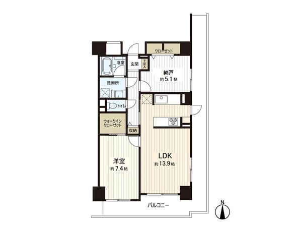 ファミール心斎橋EAST 間取図(平面図)