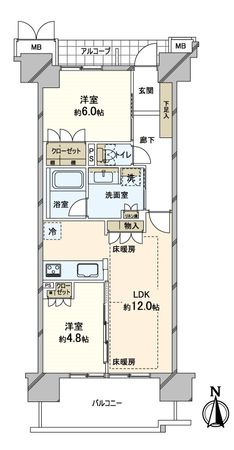 ローレルアイ堀江 間取図(平面図)