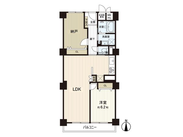 夕陽ケ丘スカイハイツ 間取図(平面図)