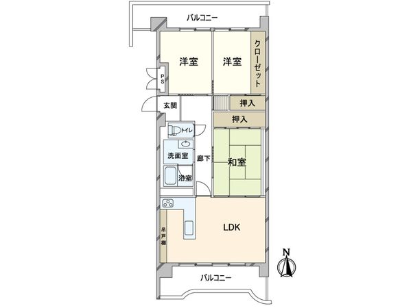 グランドメゾン長堀 C棟 間取図(平面図) グランドメゾン長堀 C棟 間取図(平面図)