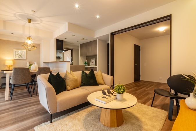 プレサンス大正駅前リヴィエール リビング