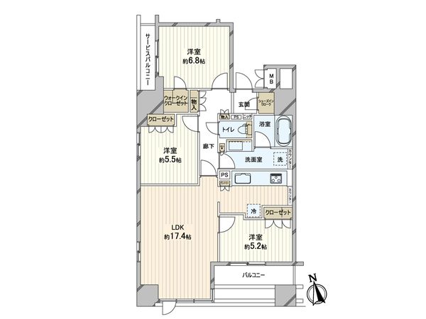 ローレルタワー心斎橋 間取図(平面図)
