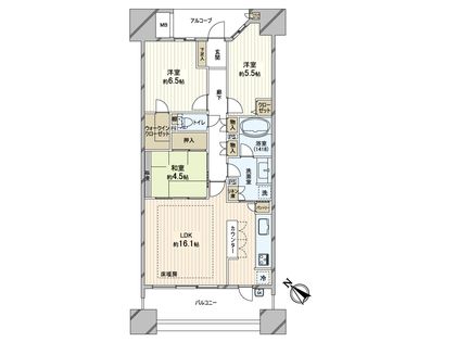 シーサイドレジデンスコスモスクエア駅前 間取図(平面図)