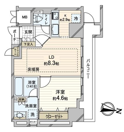 ジーニス大阪 WEST棟 間取図(平面図) ジーニス大阪 WEST棟 間取図(平面図)