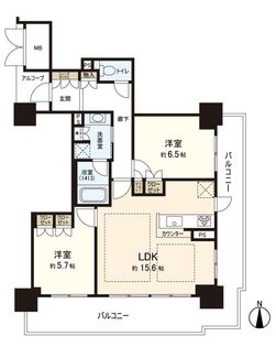 なんばグランドマスターズタワー 間取図(平面図)