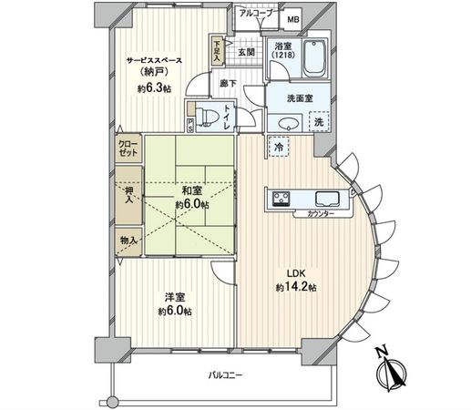 サンコーヴァンテアン三軒家東 間取図(平面図) サンコーヴァンテアン三軒家東 間取図(平面図)