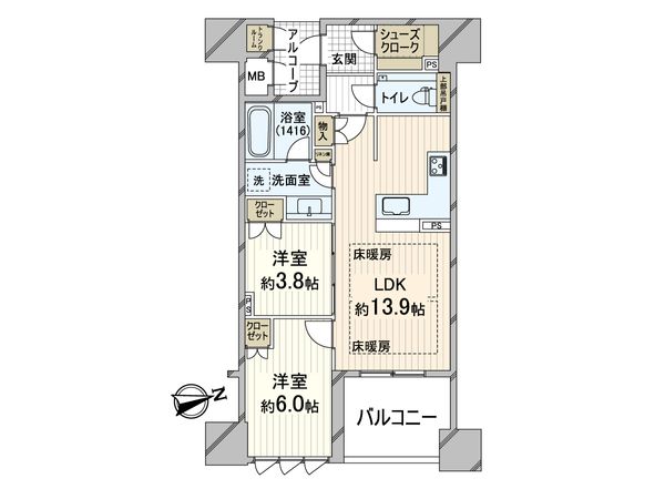 グランドメゾン北堀江レジデンス 間取図(平面図)