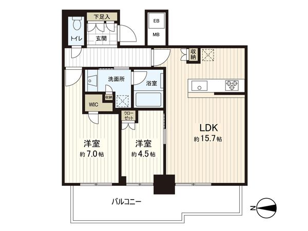 シエリアタワー大阪堀江 間取図(平面図) シエリアタワー大阪堀江 間取図(平面図)