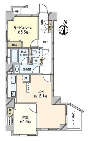 セザール大正駅前 間取図(平面図) セザール大正駅前 間取図(平面図)