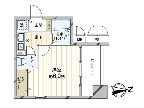 プレサンス西心斎橋 間取図(平面図) プレサンス西心斎橋 間取図(平面図)