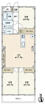 ロイヤルコーポ鍛治屋町 間取図(平面図) ロイヤルコーポ鍛治屋町 間取図(平面図)