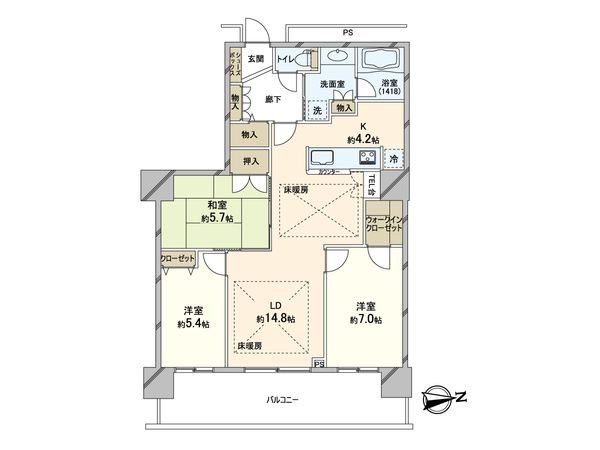 間取図(平面図)