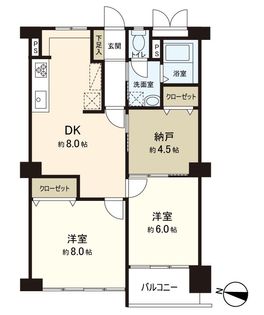 北堀江コーポ 間取図(平面図)