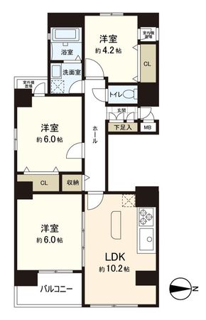 シーズ日本橋 間取図(平面図) 間取図(平面図)
