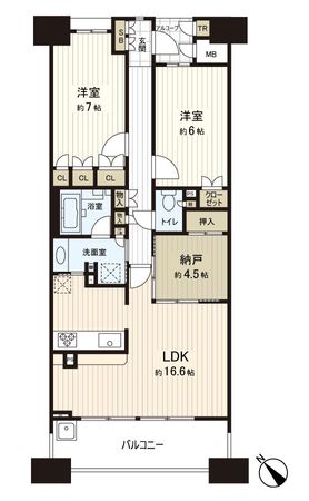 リバーガーデンコスモスクエア 間取図(平面図) リバーガーデンコスモスクエア 間取図(平面図)