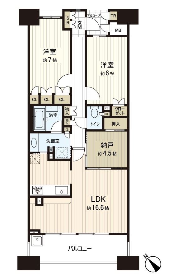 リバーガーデンコスモスクエア 間取図(平面図) 間取図(平面図)