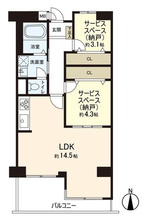 南堀江三洋ハイツ 間取図(平面図) 南堀江三洋ハイツ 間取図(平面図)