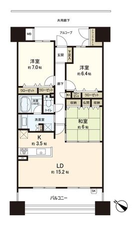 シーサイドレジデンスコスモスクエア駅前 間取図(平面図) 間取図(平面図)