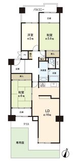 南港コープうしお 24号棟 間取図(平面図)