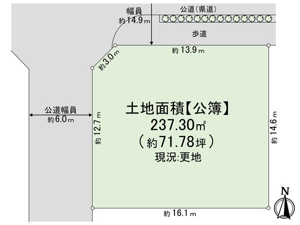 尼崎市塚口町6丁目 土地 区画図 区画図