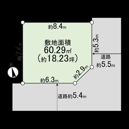 西難波町2丁目 土地 区画図 西難波町2丁目 土地 区画図