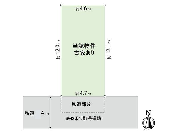 尼崎市瓦宮1丁目 土地 区画図 尼崎市瓦宮1丁目 土地 区画図