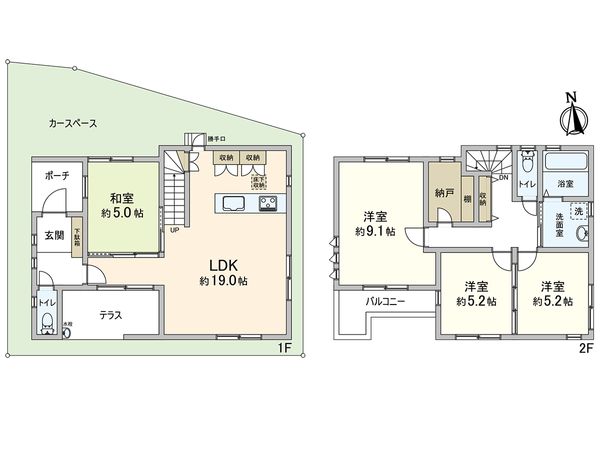 尼崎市東園田町3丁目 戸建 間取図(平面図) 尼崎市東園田町3丁目 戸建 間取図(平面図)