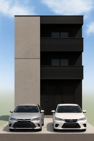 尼崎市食満5丁目 新築戸建 外観パース図