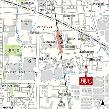 尼崎市南清水 戸建 地図 尼崎市南清水 戸建 地図