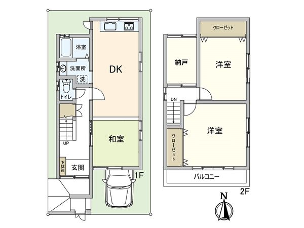 尼崎市大西町1丁目 戸建 間取図(平面図) 尼崎市大西町1丁目 戸建 間取図(平面図)