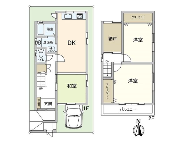尼崎市大西町1丁目 戸建 間取図(平面図) 尼崎市大西町1丁目 戸建 間取図(平面図)