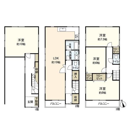 金楽寺町2丁目 戸建 間取図(平面図) 金楽寺町2丁目 戸建 間取図(平面図)