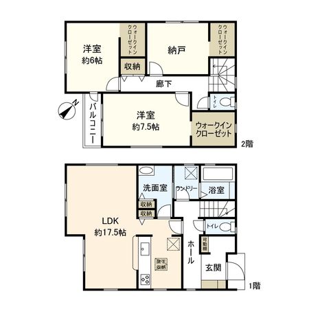 今福2丁目新築戸建3号棟 間取図(平面図) 今福2丁目新築戸建3号棟 間取図(平面図)