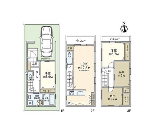 尼崎市瓦宮2丁目 新築戸建 間取図(平面図) 尼崎市瓦宮2丁目 新築戸建 間取図(平面図)