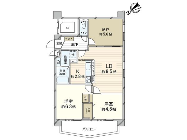 エーベル東園田 間取図(平面図) 間取図(平面図)