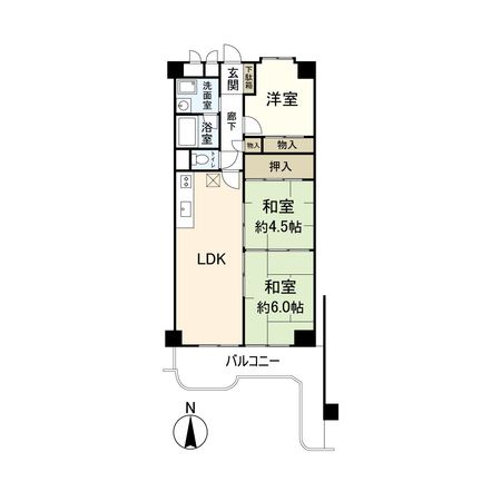 立花グリーンハイツ 壱号棟 間取図(平面図) 間取図(平面図)