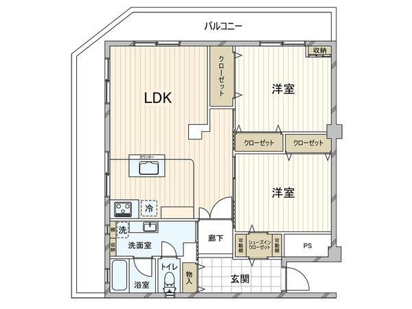 園田第2シェトア 間取図(平面図) 園田第2シェトア 間取図(平面図)