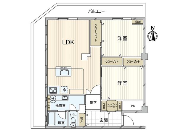 園田第2シェトア 間取図(平面図) 園田第2シェトア 間取図(平面図)