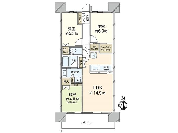 プラウドシティ塚口マークスカイ 間取図(平面図) プラウドシティ塚口マークスカイ 間取図(平面図)
