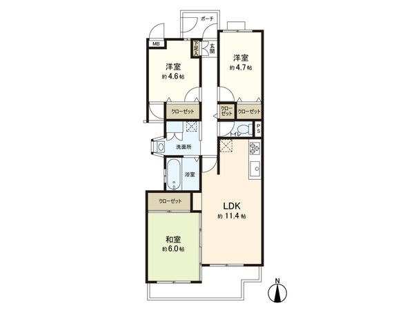 北塚口シティハウス 間取図(平面図) 北塚口シティハウス 間取図(平面図)