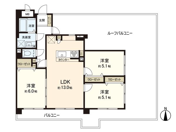 こけっと塚口 間取図(平面図) こけっと塚口 間取図(平面図)