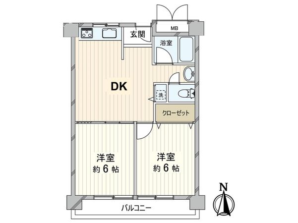 シェトア園田1 間取図(平面図) シェトア園田1 間取図(平面図)